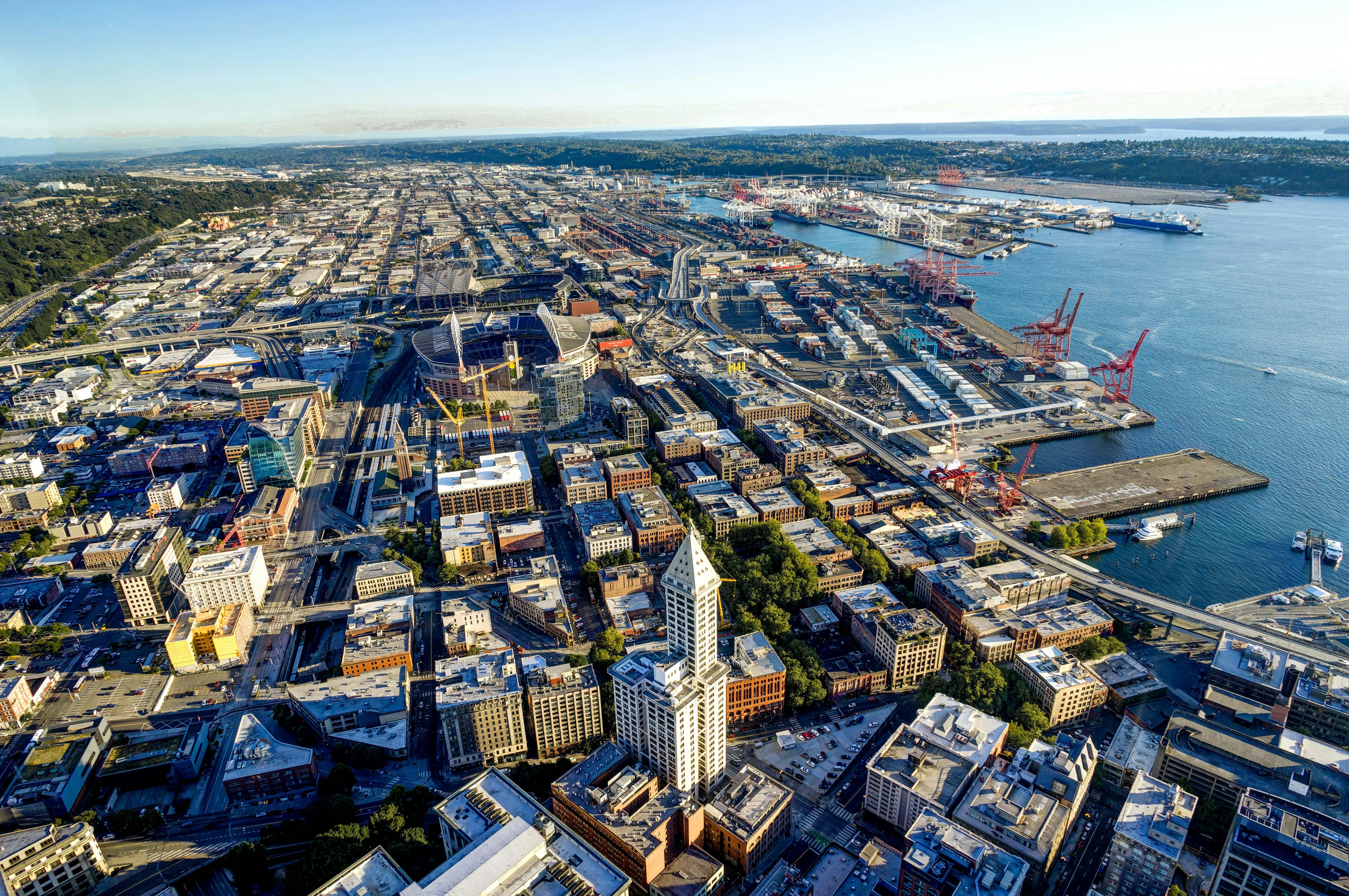View from Sky View Observatory over Seattle