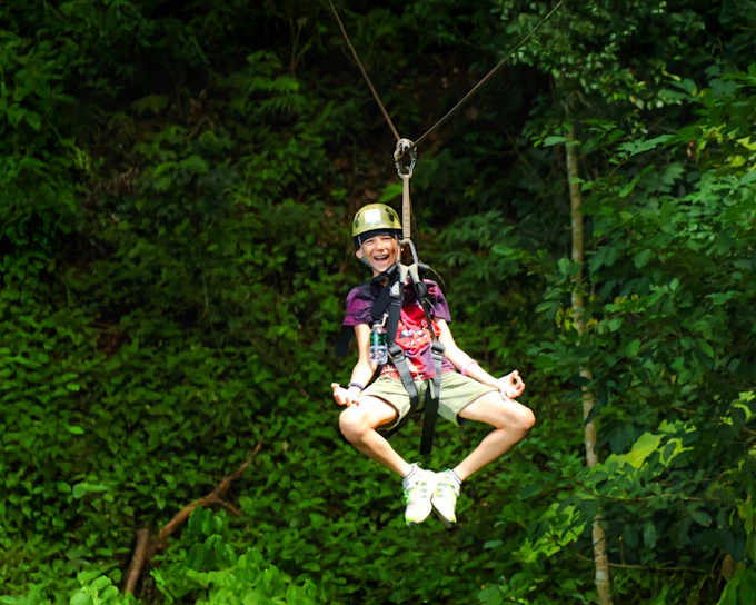 Flying Hanuman: 42 Platforms Zipline Adventure with Meal & Optional Transfers
