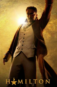 Performer in period costume from Hamilton West End show.