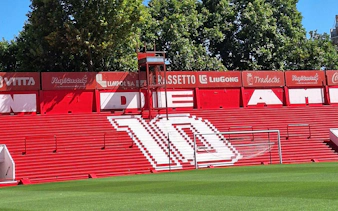 Stadium stands with number 10 at Argentinos Juniors, part of Maradona Walking Tour in Buenos Aires.