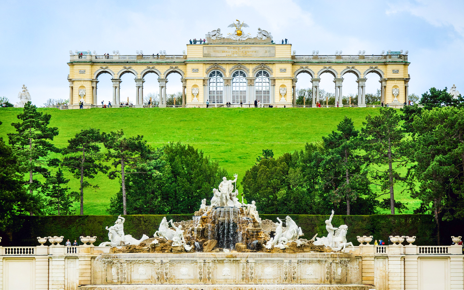 The Neptune Fountain at Schönbrunn Palace, Vienna