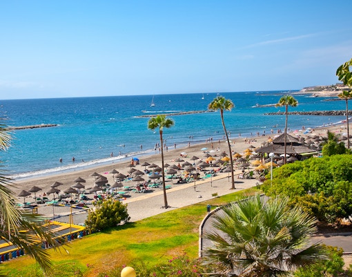 Playa de las Américas beach spain