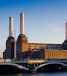 De pier bij de Battersea Power Station