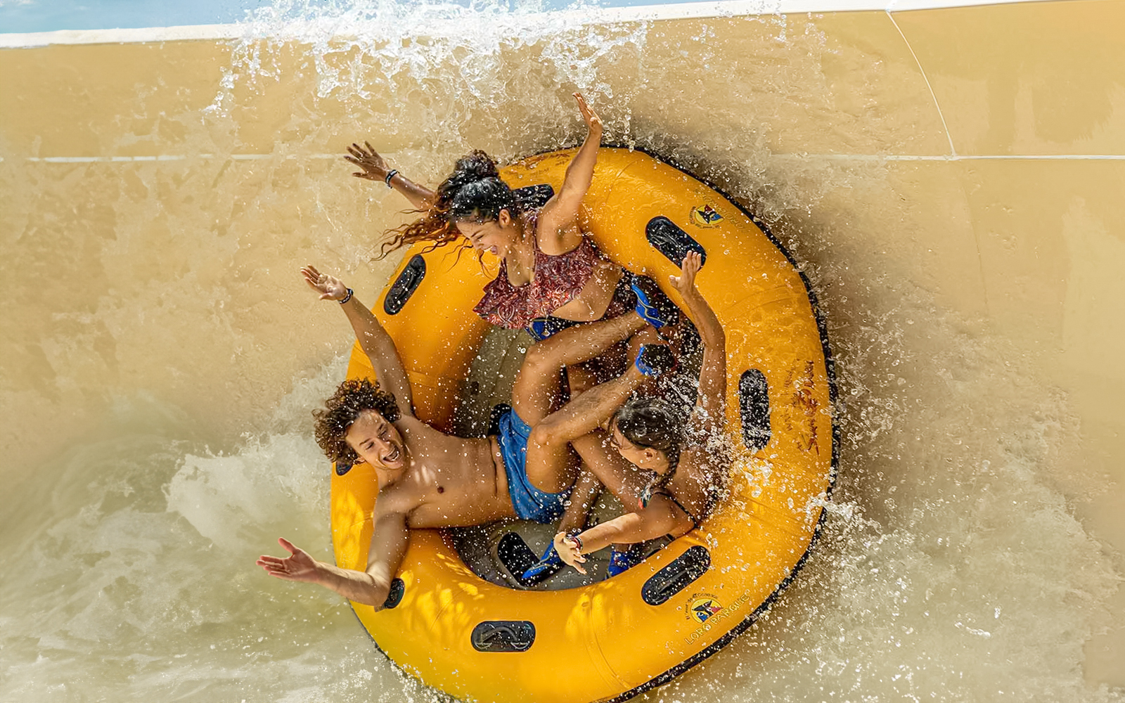 Mekong Rapids - Giant Tire Slide at siam park