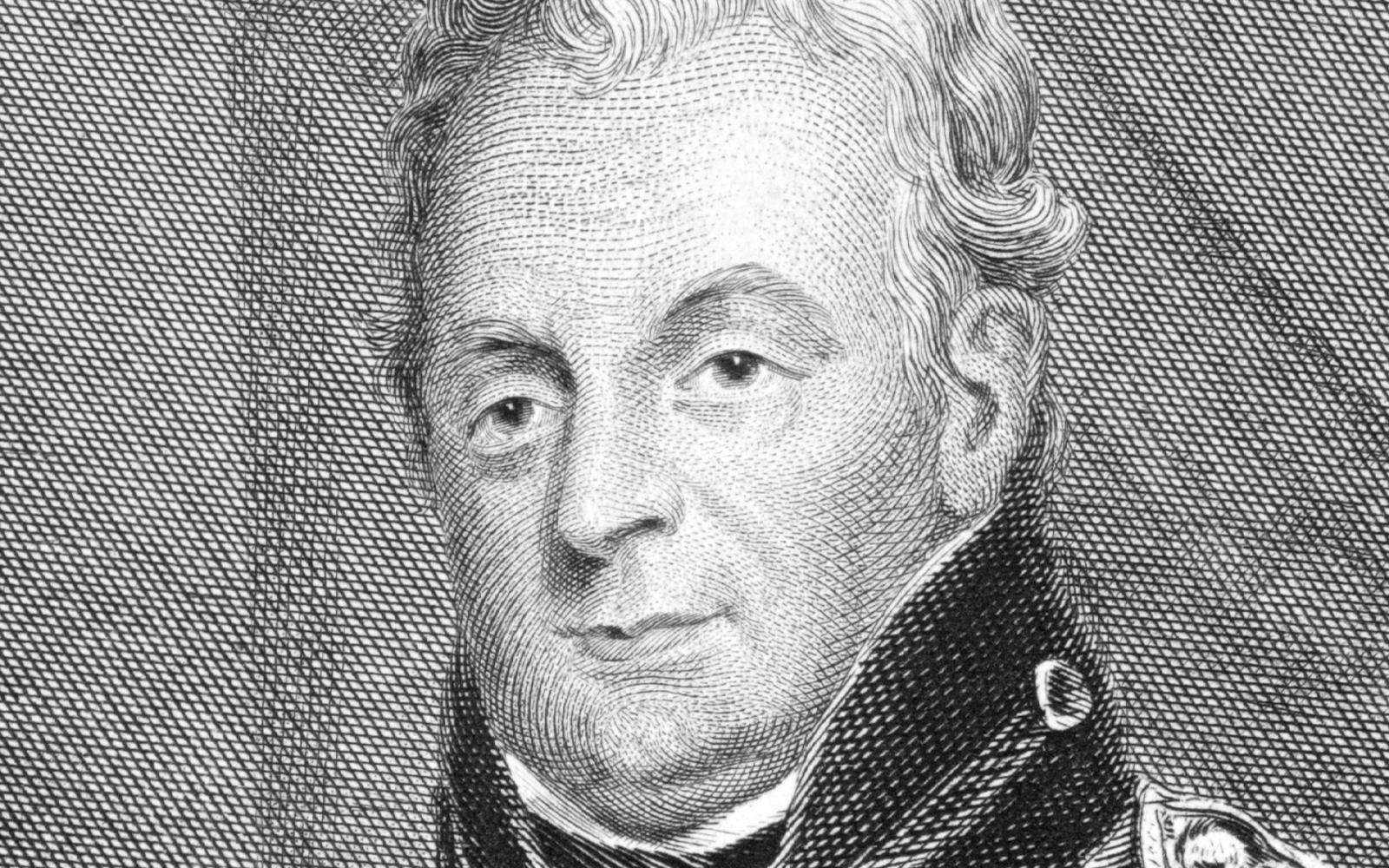 Engraving of a historical figure in formal attire, associated with William IV.