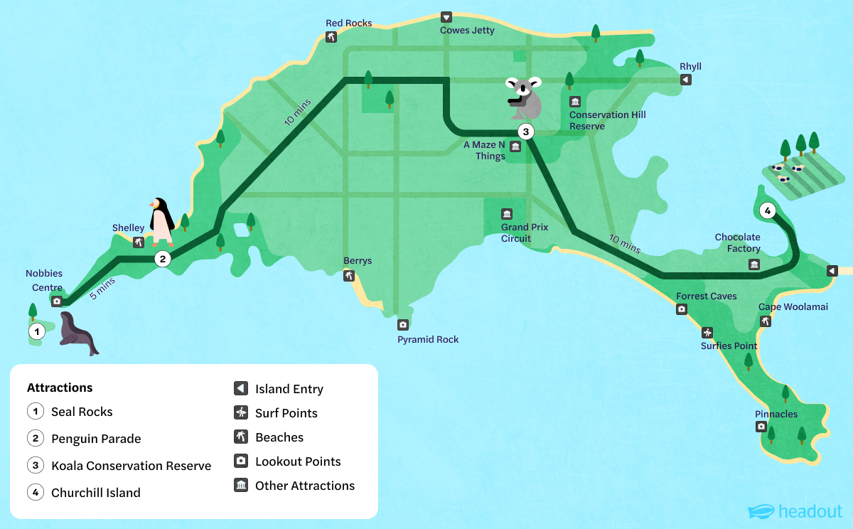 phillip island map