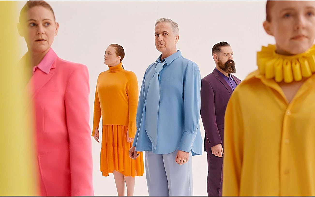 Performers in colorful attire for Chorus! Show at Sydney Opera House.