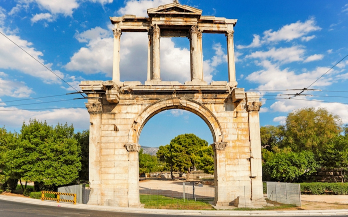 Hadrian's Arch in Athens, part of the Full Day Group Tour with Acropolis and Cape Sounion.