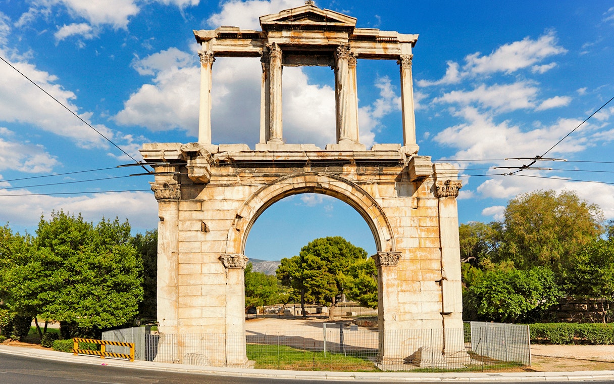 Hadrian's Arch in Athens, part of the Full Day Group Tour with Acropolis and Cape Sounion.