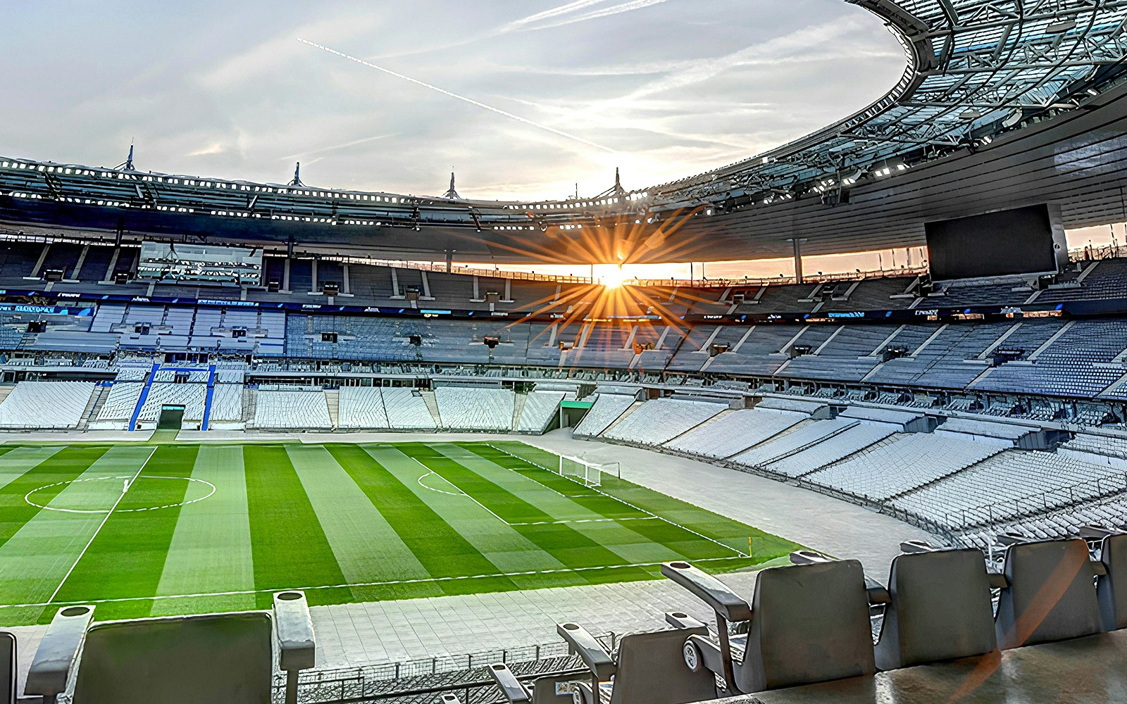 Stade de France during sunset