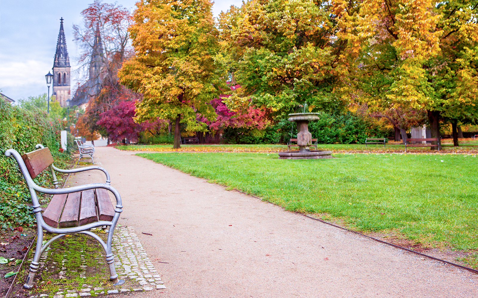 statue of the legendary premsyl at the children's playground in vysehrad