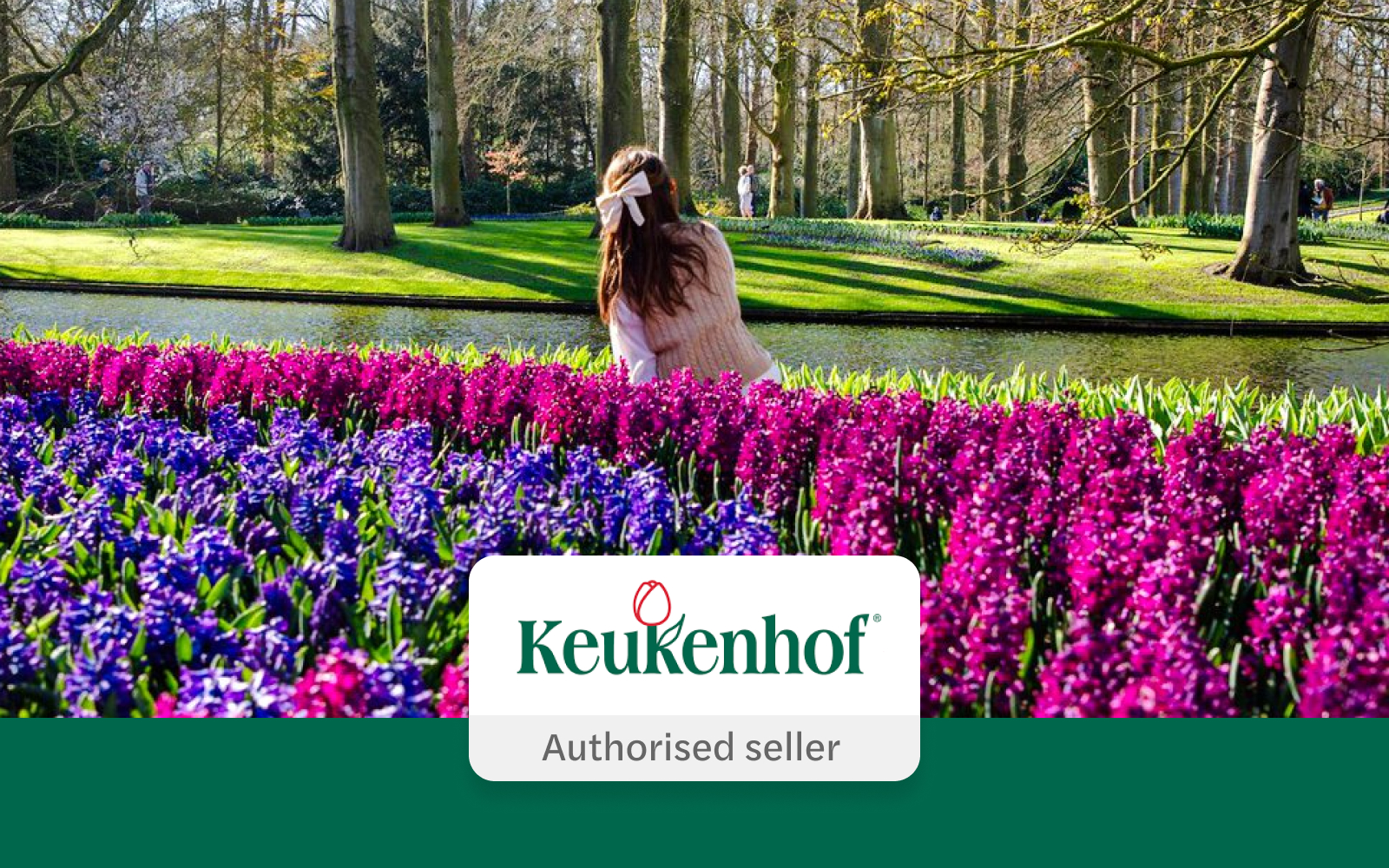 Visitors enjoying vibrant flowers at Keukenhof Gardens, Amsterdam.