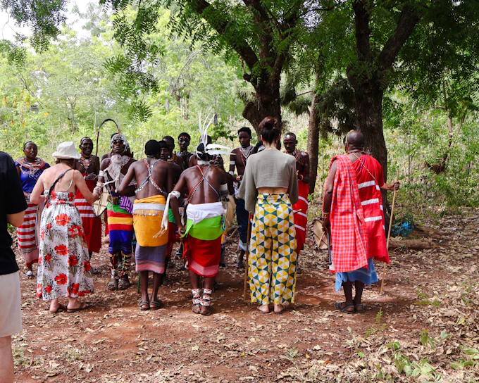 From Diani Beach: Maasai and Samburu Cultural Activities and Dance Show (Product 56603)