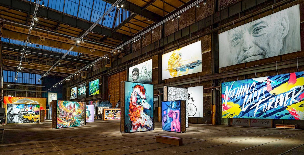 Vibrant street art at Amsterdam's STRAAT Museum.
