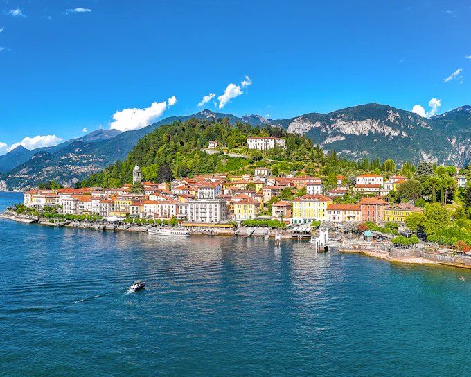 From Milan: Lake Como, Lugano & Bellagio by Bus with Private Boat Tour