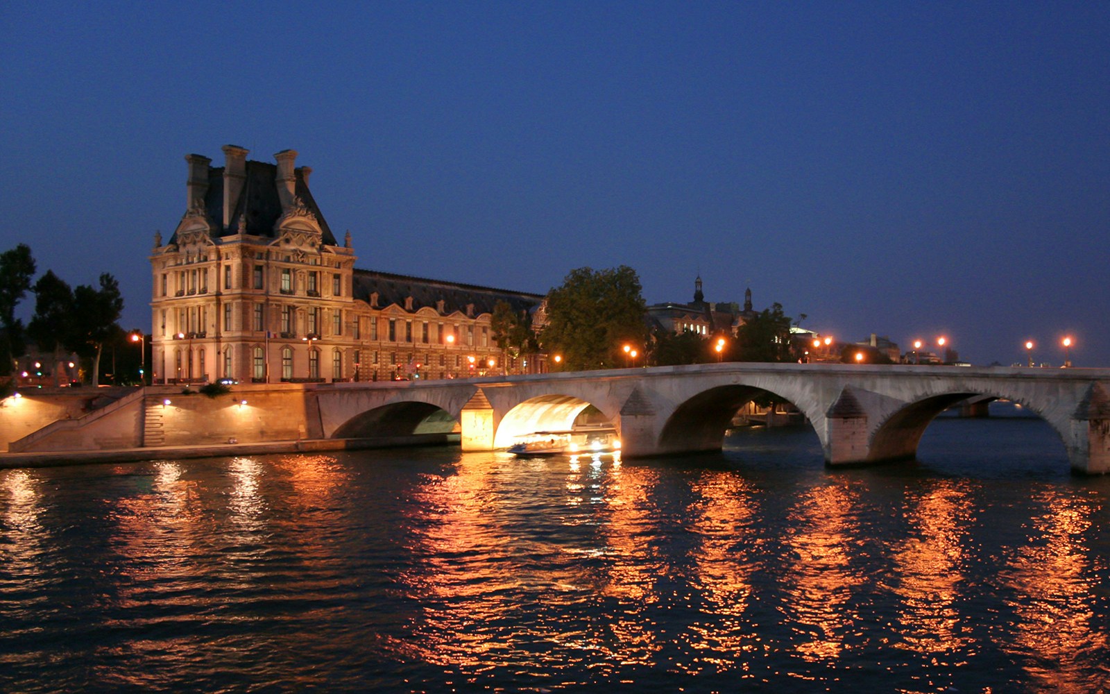 Louvre Museum from Seine River