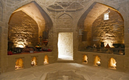vieille ville de bakou : billet d'entrée au bain souterrain (yeraltı hamam)-2