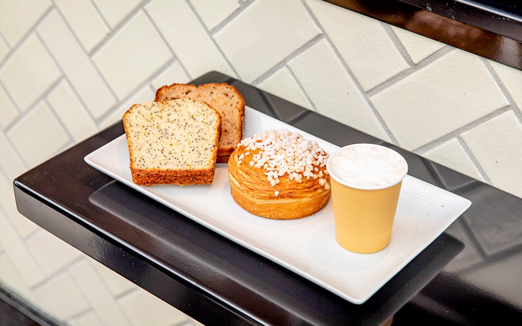 Pastries and coffee at Rosalie’s Snack & Go.