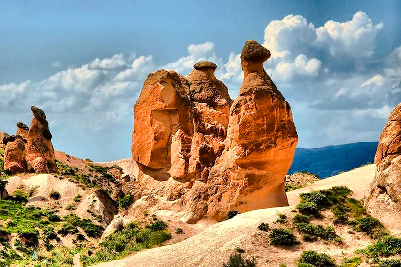 Rock formations in Devrent Valley, Cappadocia, part of the Red Tour experience.