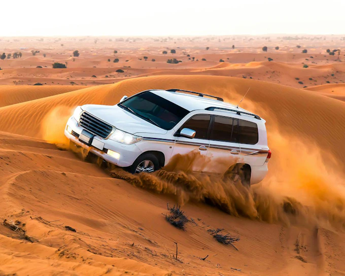 Private Desert Safari at Bedouin oasis Camp in RAK with Private Jeep