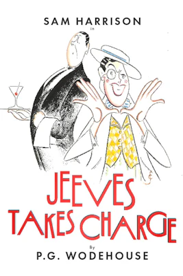Illustration of Jeeves and a cheerful character from 'Jeeves Takes Charge' at Westend.