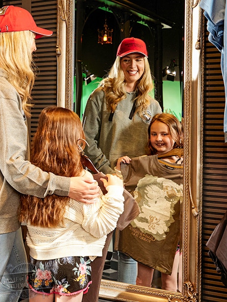 Visitors shopping at Game of Thrones Studio Tour shop in Belfast.