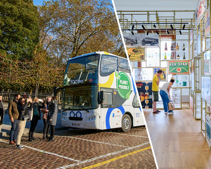 Combo: Brussels Hop-on Hop-off Bus Tour + Belgian Beer World Tickets