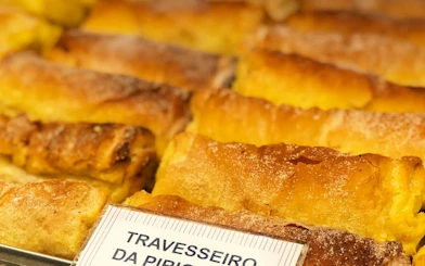 Travesseiros pastries from Sintra bakery on Private Half-Day Sintra Tour from Lisbon.