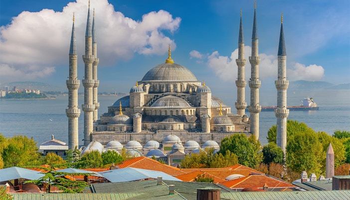 Main entrance of the Blue Mosque