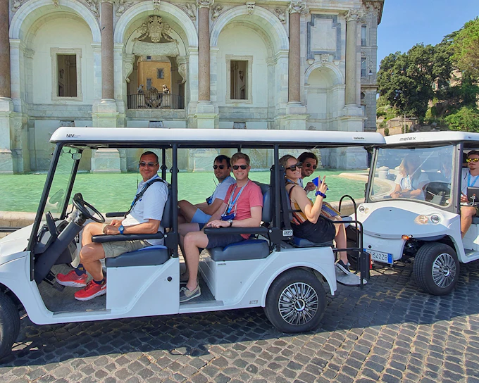 Catacombs and Appian Way Golf Cart Tour - 3 hr