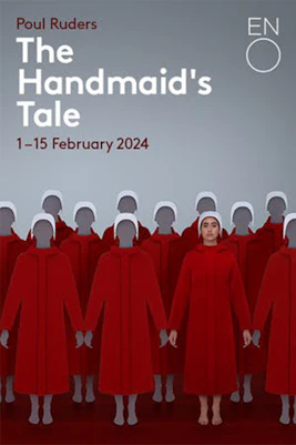 Theater poster for "The Handmaid's Tale" show in London.