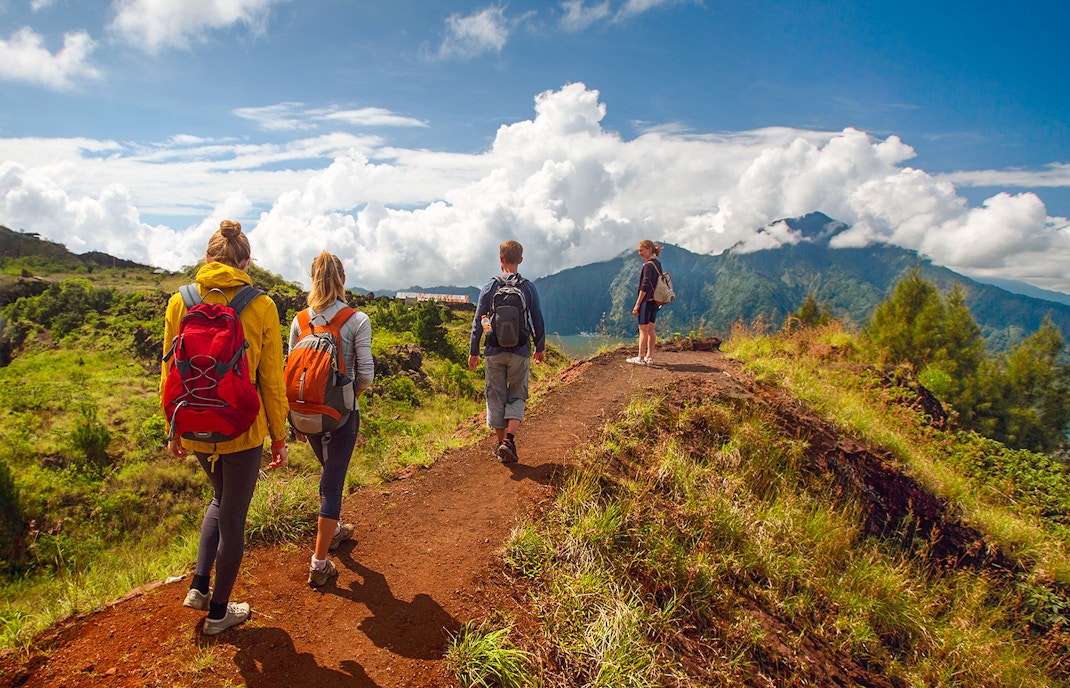 Hikers on Mt. Batur