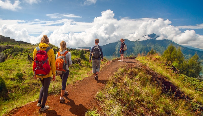 Hikers on Mt. Batur
