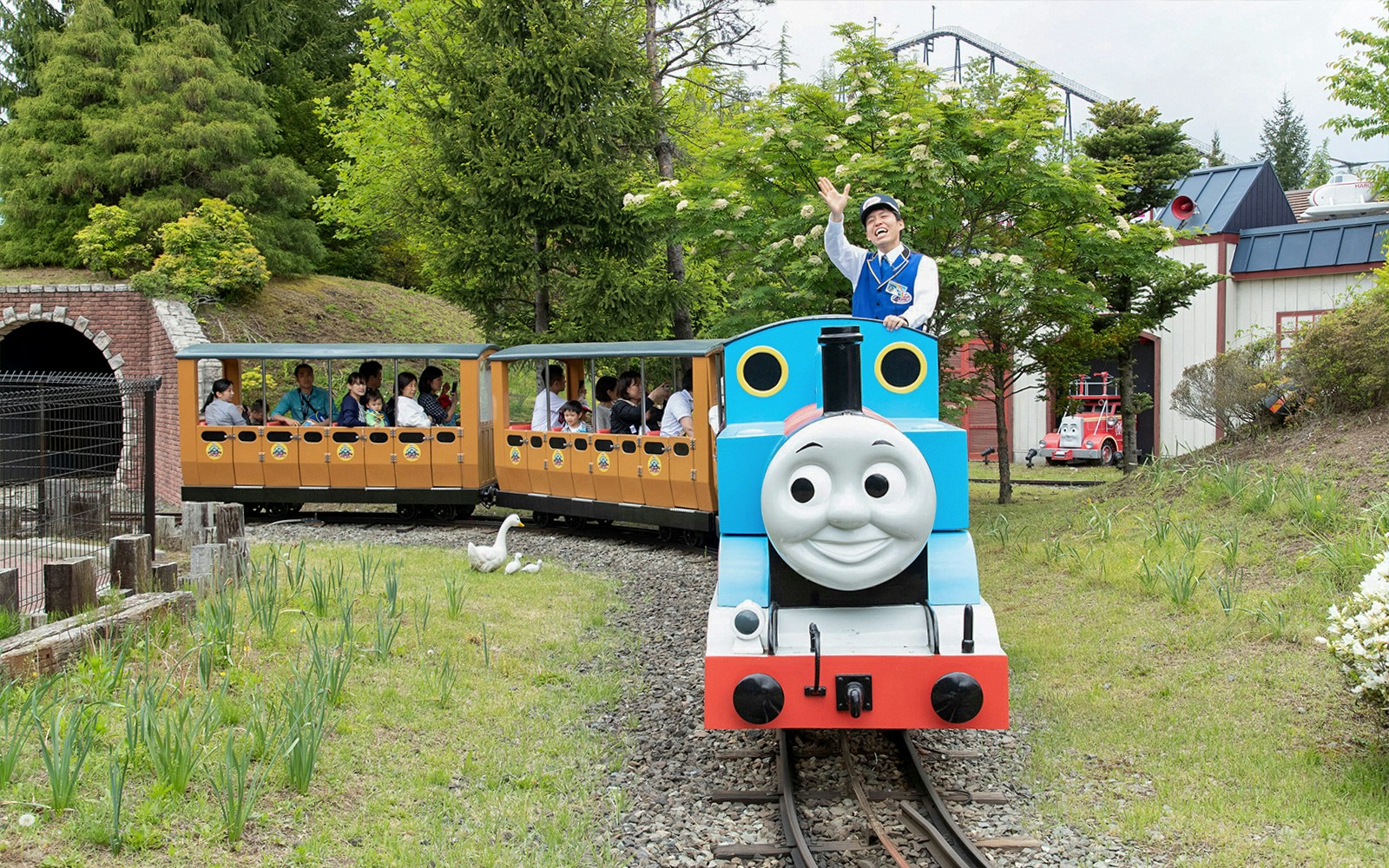 Thomas the train ride in FujiQ Highland