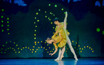 Ballet dancers performing The Nutcracker at Tivoli Gardens.