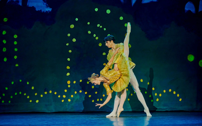 Ballet dancers performing The Nutcracker at Tivoli Gardens.