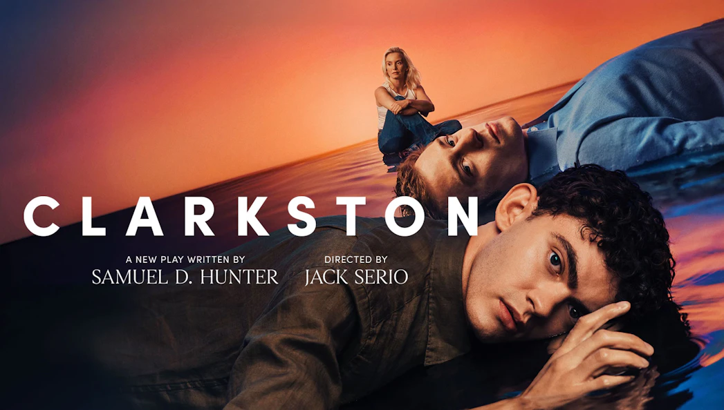 Clarkston play poster with three people against a sunset background