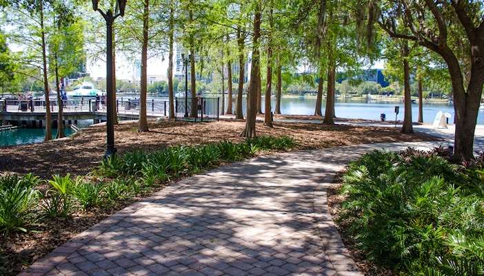 Garden path in nature, orlando