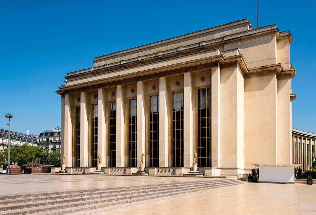 Cité de l'Architecture et du Patrimoine exterior view, Paris.
