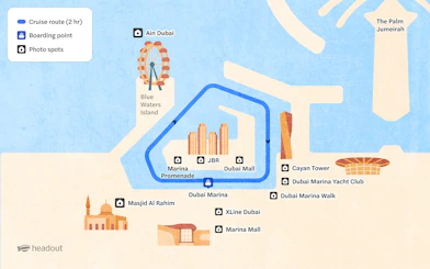 From Dubai Marina: 2-Hour Luxury Dhow Dinner Cruise with 5-Star Dinner, Entertainment & Unlimited Drinks