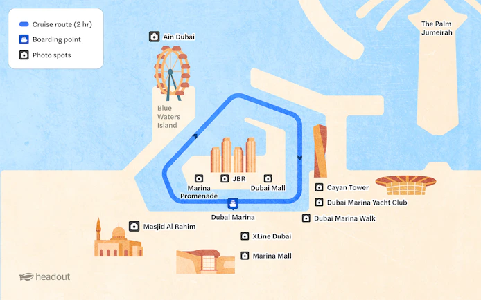 From Dubai Marina: 2-Hour Luxury Dhow Dinner Cruise with 5-Star Dinner, Entertainment & Unlimited Drinks