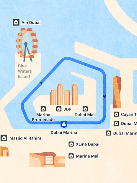 fra dubai marina: 2-timers middagscruise i luksus-dhow med 5-stjerners middag, underholdning og ubegrenset drikke-3