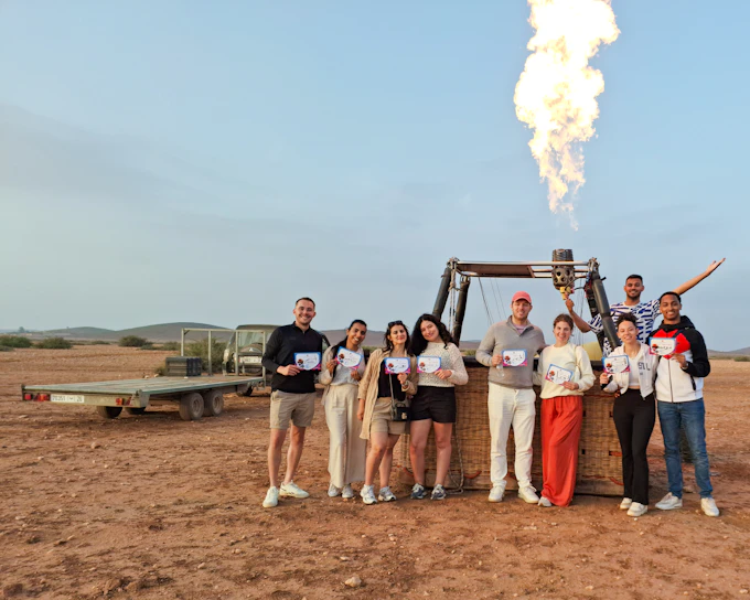 Marrakesh: Hot Air Balloon Ride over Atlas Mountains with Breakfast, Transfers & Flight Certificate