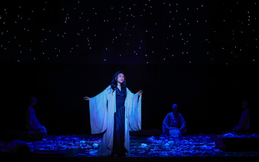 Madama Butterfly stage performance under starry sky in Sydney.