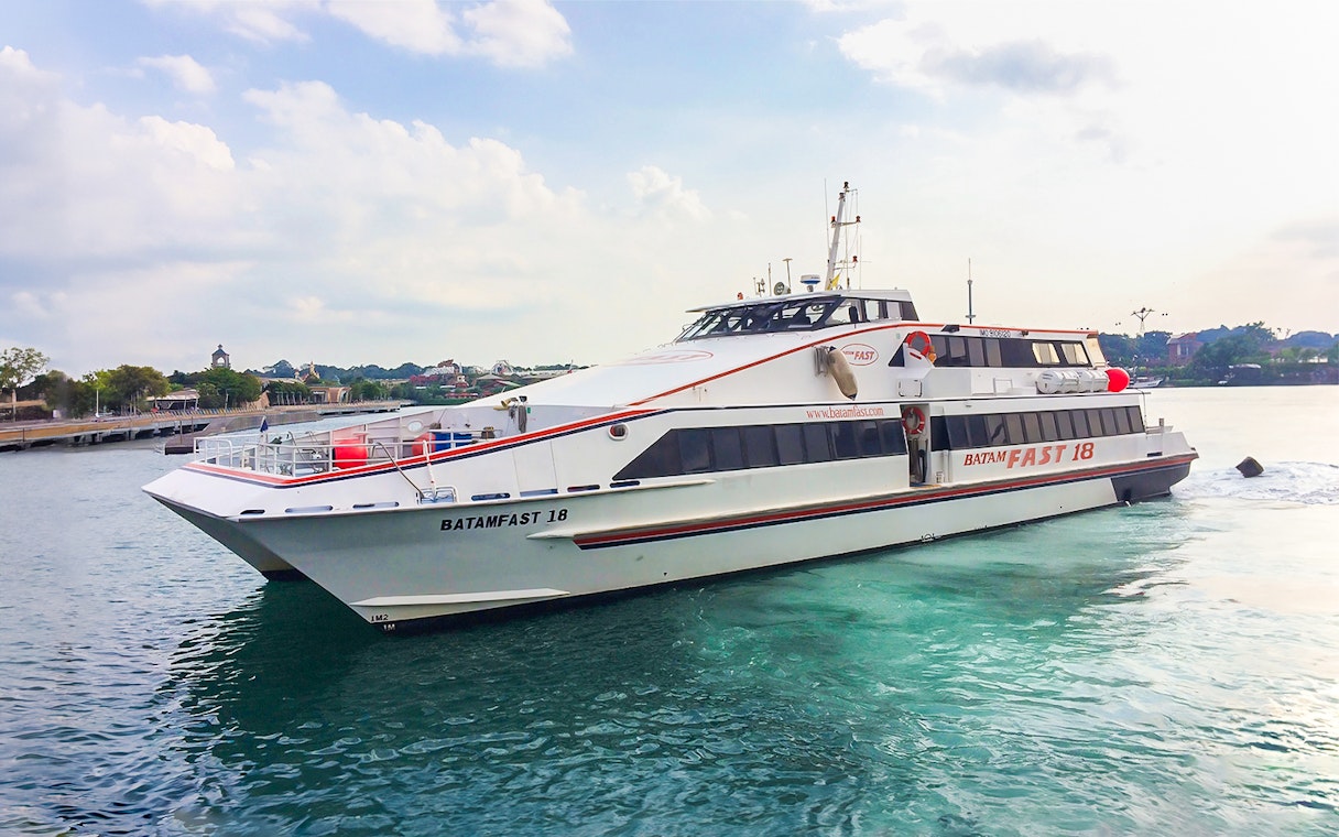 Batam Fast ferry on water route between Singapore and Desaru Coast.