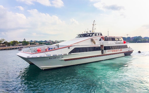 Batam Fast ferry on water route between Singapore and Desaru Coast.