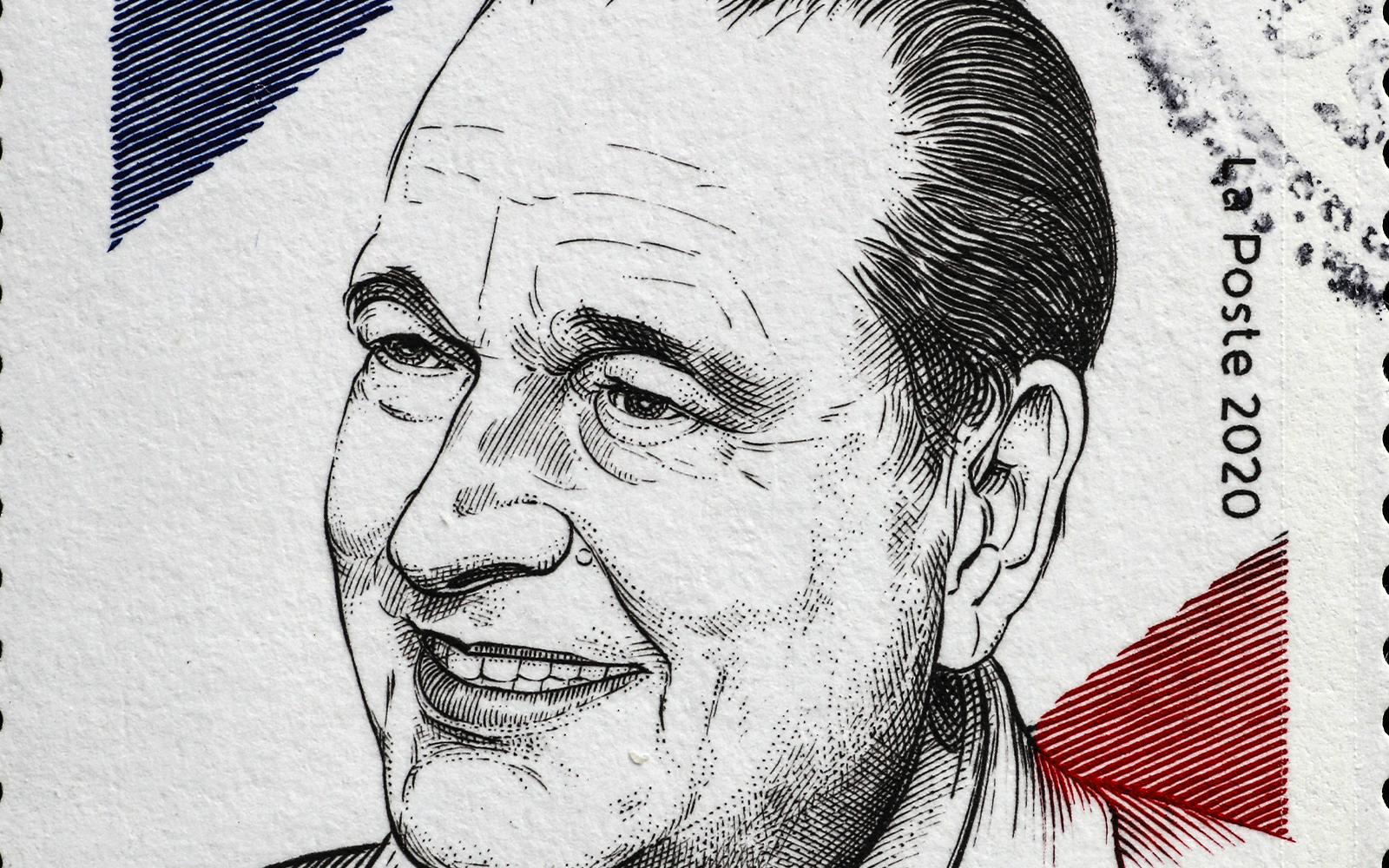 Stamp depicting Jacques Chirac