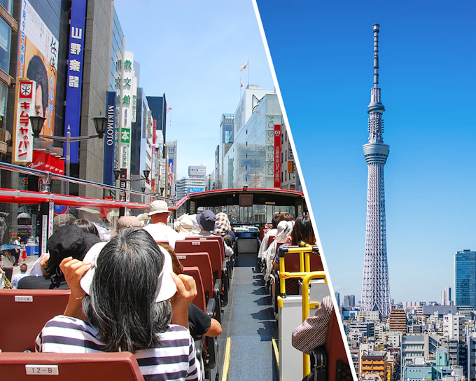 Combo: Tokyo Hop-On Hop-Off Bus Tour + TOKYO SKYTREE Tickets