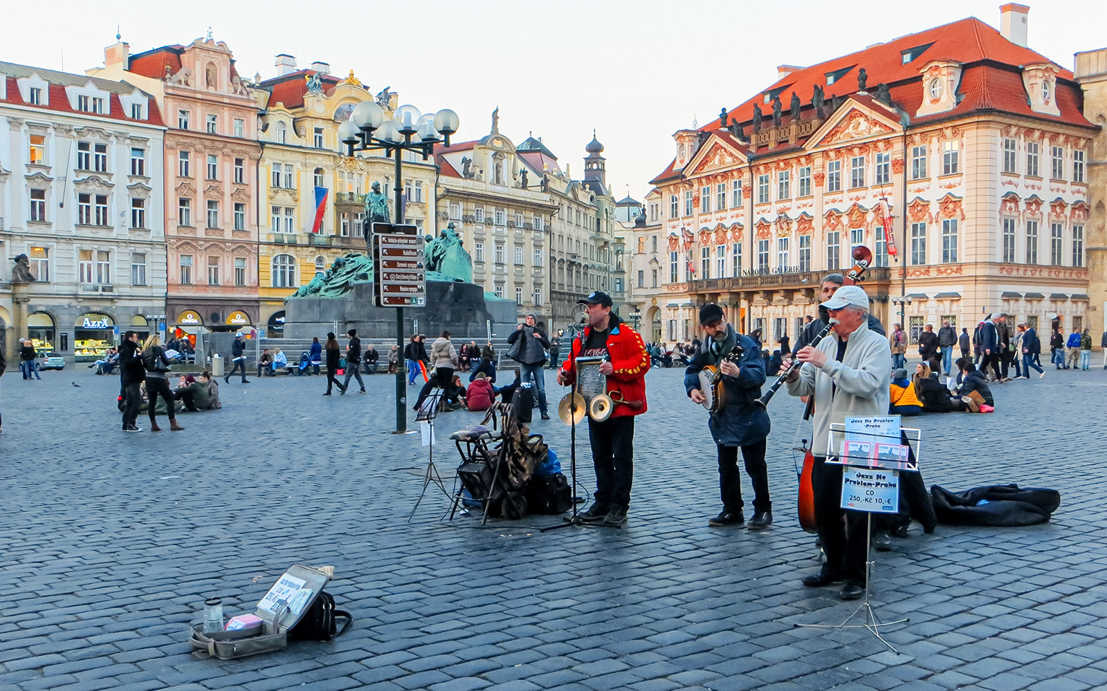Visitor at Prague Castle on a Prague City Sightseeing bus tour