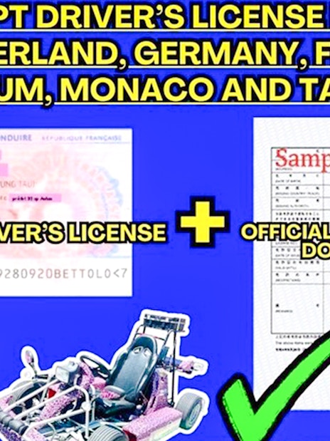 Driver's license from Switzerland, Germany, France, Belgium, Monaco, or Taiwan with translation allows driving in Japan.